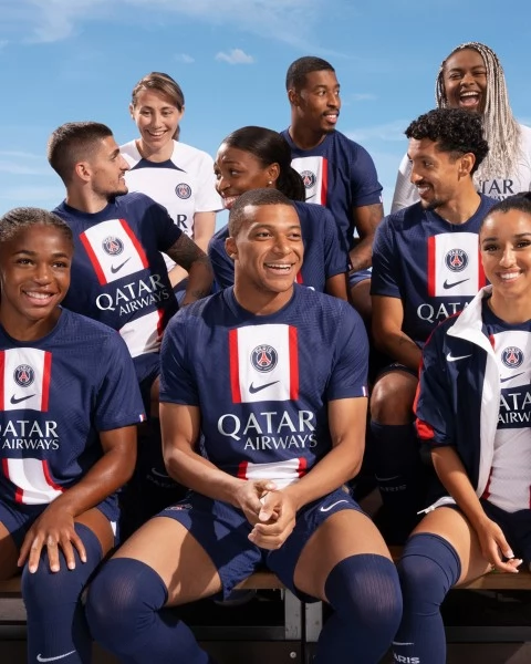 Paris Saint Germain PSG Fodboldsæt Børn 2022-23 Paredes 8 Hjemmebanetrøje